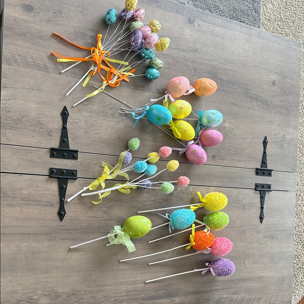 Colorful Easter Egg Picks
